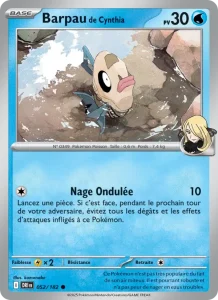 Carte Pokemon Barpau de Cynthia 052/182 Rivalités Destinées