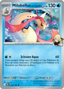 Carte Pokemon Milobellus de Cynthia 053/182 Rivalités Destinées