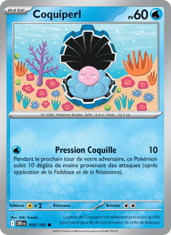 Scan HD carte Pokémon Coquiperl 054/182 — Rivalités Destinées