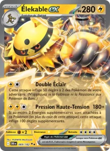Carte Pokemon Élekable-ex 069/182 Rivalités Destinées