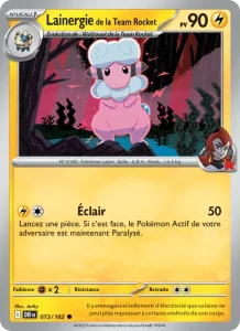 Carte Pokemon Lainergie de la Team Rocket 073/182 Rivalités Destinées
