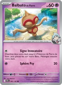 Carte Pokemon Balbuto de Pierre 083/182 Rivalités Destinées