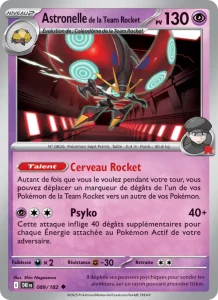 Carte Pokemon Astronelle de la Team Rocket 089/182 Rivalités Destinées