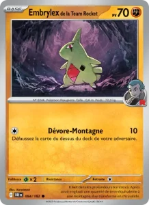 Carte Pokemon Embrylex de la Team Rocket 094/182 Rivalités Destinées