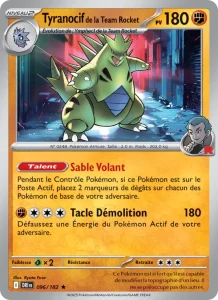 Carte Pokemon Tyranocif de la Team Rocket 096/182 Rivalités Destinées