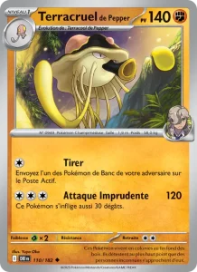 Carte Pokemon Terracruel de Pepper 110/182 Rivalités Destinées