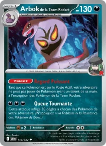 Carte Pokemon Arbok de la Team Rocket 113/182 Rivalités Destinées