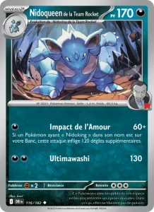 Carte Pokemon Nidoqueen de la Team Rocket 116/182 Rivalités Destinées