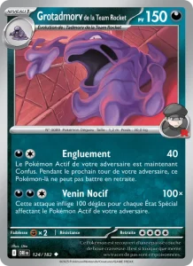 Carte Pokemon Grotadmorv de la Team Rocket 124/182 Rivalités Destinées