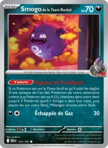 Carte Pokemon Smogo de la Team Rocket 125/182 Rivalités Destinées