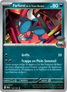 Carte Pokemon Farfuret de la Team Rocket 128/182 Rivalités Destinées