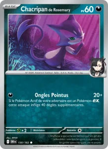 Carte Pokemon Chacripan de Rosemary 130/182 Rivalités Destinées