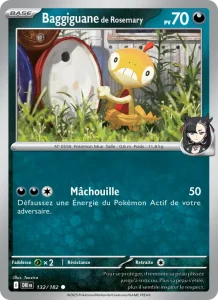 Carte Pokemon Baggiguane de Rosemary 132/182 Rivalités Destinées