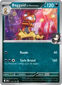 Carte Pokemon Baggaïd de Rosemary 133/182 Rivalités Destinées