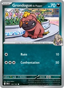 Carte Pokemon Grondogue de Pepper 138/182 Rivalités Destinées