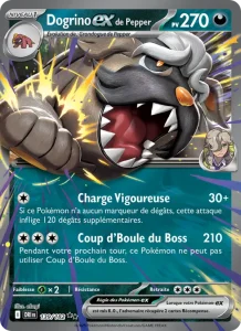 Carte Pokemon Dogrino-ex de Pepper 139/182 Rivalités Destinées
