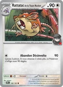 Carte Pokemon Rattatac de la Team Rocket 148/182 Rivalités Destinées