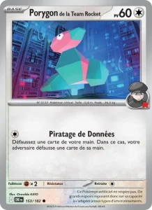 Carte Pokemon Porygon de la Team Rocket 153/182 Rivalités Destinées