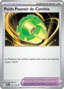 Carte Pokemon Poids Pouvoir de Cynthia 162/182 Rivalités Destinées
