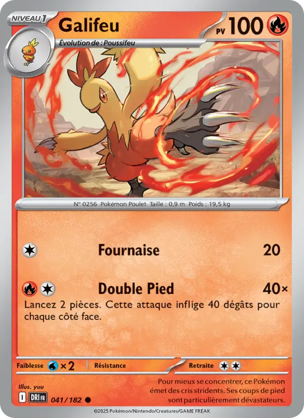 Scan HD carte Pokémon Galifeu 041/182 — Rivalités Destinées