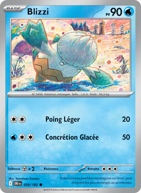 Scan HD carte Pokémon Blizzi 059/182 — Rivalités Destinées