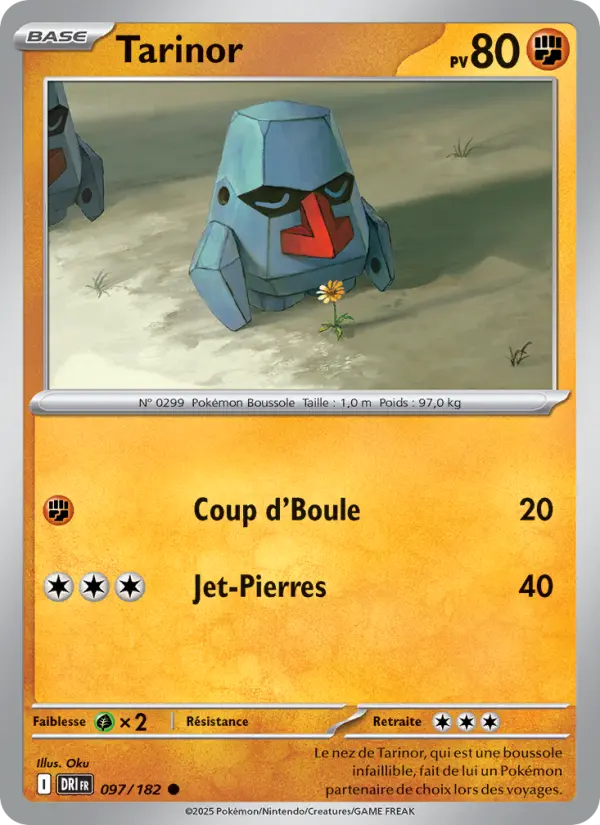Scan HD carte Pokémon Tarinor 097/182 — Rivalités Destinées