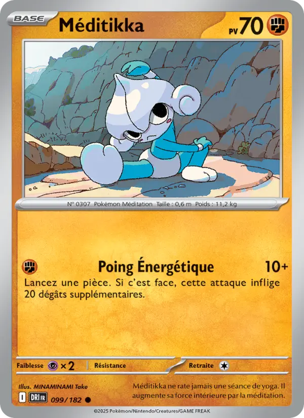 Scan HD carte Pokémon Méditikka 099/182 — Rivalités Destinées