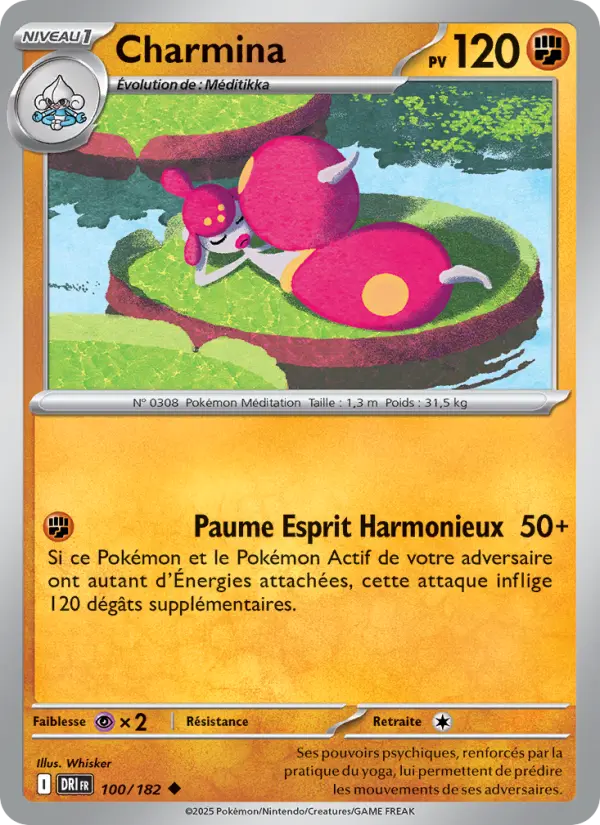 Scan HD carte Pokémon Charmina 100/182 — Rivalités Destinées