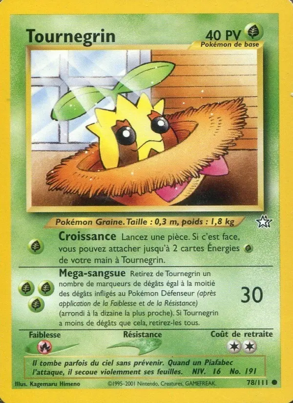 Scan HD carte Pokémon Tournegrin 78/111 — Neo Genesis