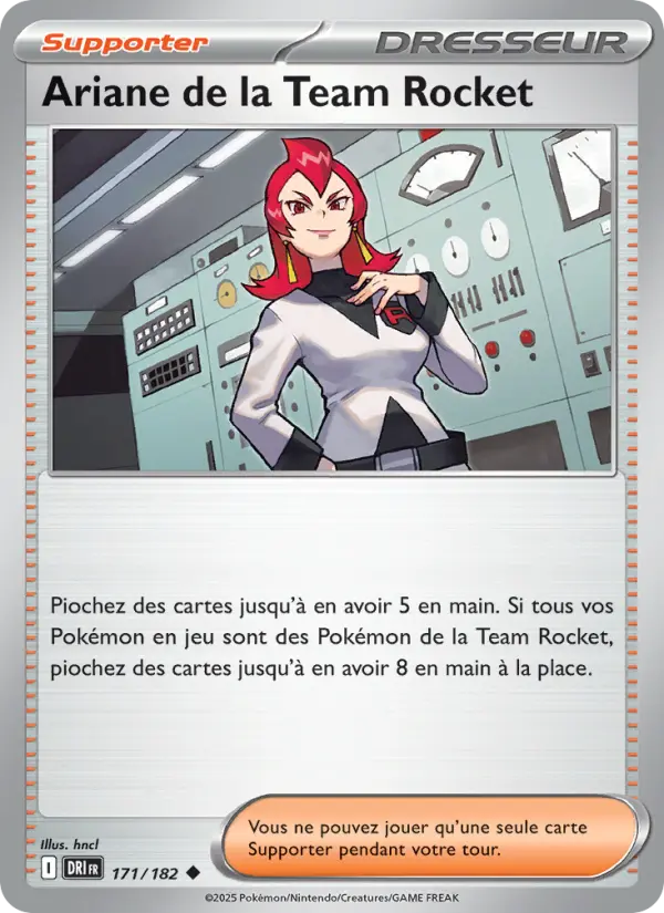 Scan HD carte Pokémon Ariane de la Team Rocket 171/182 — Rivalités Destinées