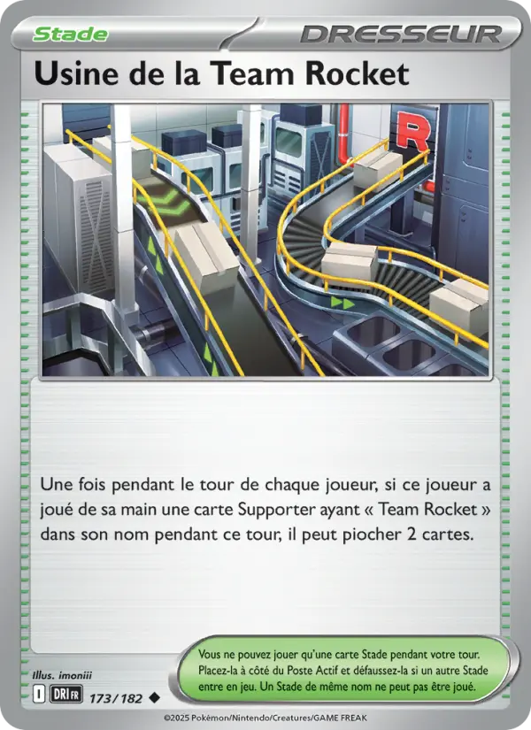 Scan HD carte Pokémon Usine de la Team Rocket 173/182 — Rivalités Destinées