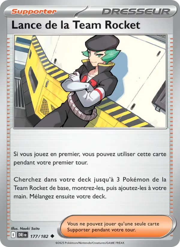 Scan HD carte Pokémon Lance de la Team Rocket 177/182 — Rivalités Destinées