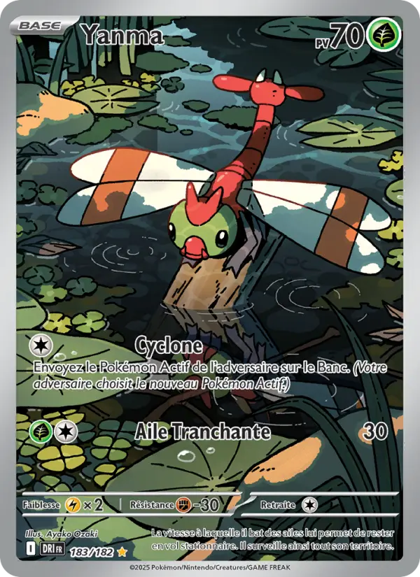 Scan HD carte Pokémon Yanma 183/182 — Rivalités Destinées