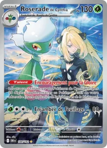 Carte Pokemon Roserade de Cynthia 184/182 Rivalités Destinées