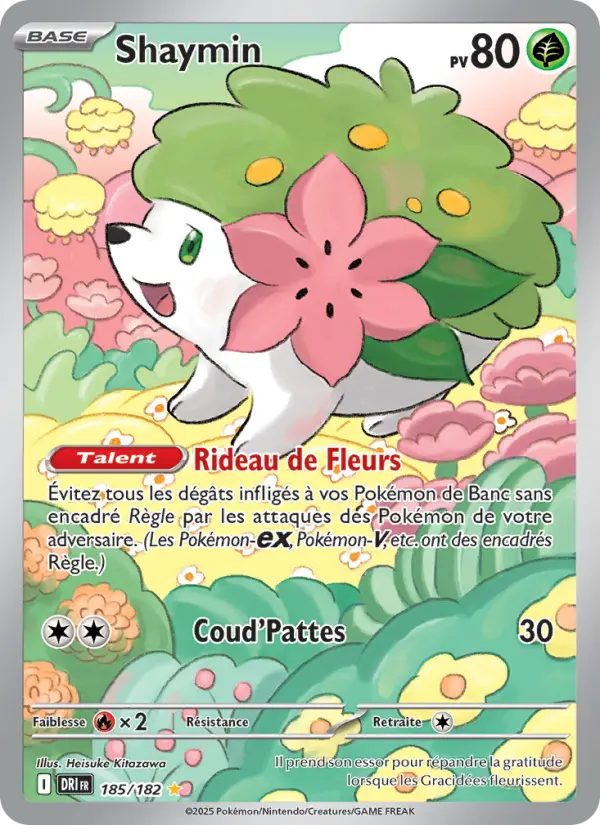 Scan HD carte Pokémon Shaymin 185/182 — Rivalités Destinées