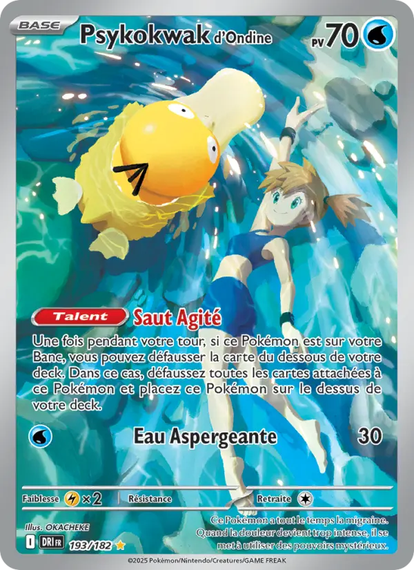 Scan HD carte Pokémon Psykokwak d'Ondine 193/182 — Rivalités Destinées