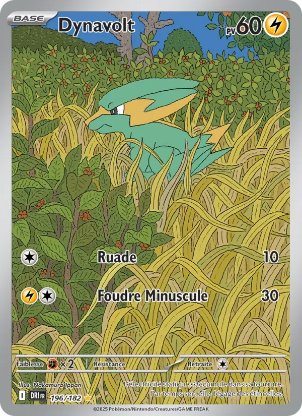 Scan HD carte Pokémon Dynavolt 196/182 — Rivalités Destinées