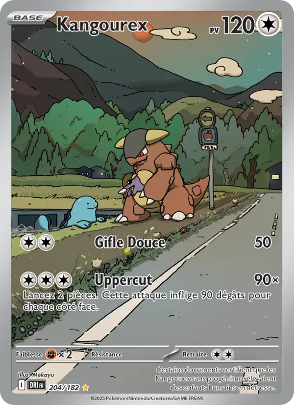 Scan HD carte Pokémon Kangourex 204/182 — Rivalités Destinées