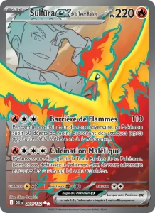 Carte Pokemon Sulfura-ex de la Team Rocket 208/182 Rivalités Destinées