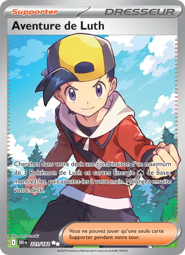 Scan HD carte Pokémon Aventure de Luth 221/182 — Rivalités Destinées