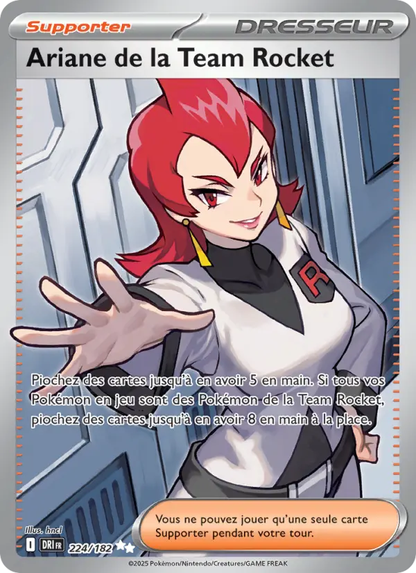 Scan HD carte Pokémon Ariane de la Team Rocket 224/182 — Rivalités Destinées