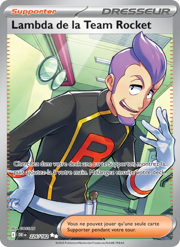 Scan HD carte Pokémon Lambda de la Team Rocket 226/182 — Rivalités Destinées
