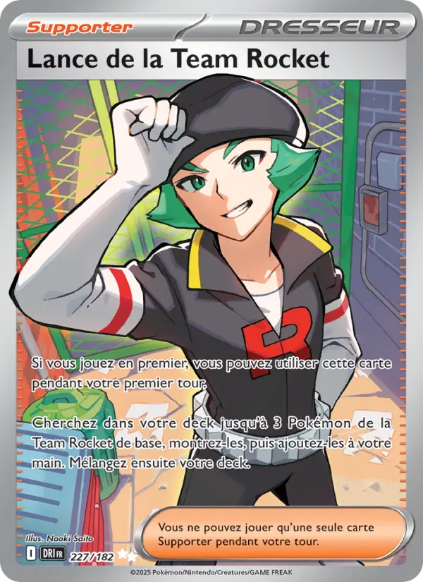 Scan HD carte Pokémon Lance de la Team Rocket 227/182 — Rivalités Destinées