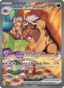 Carte Pokemon Dogrino-ex de Pepper 235/182 Rivalités Destinées