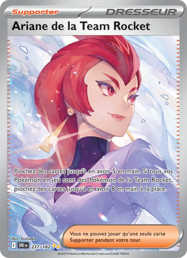 Scan HD carte Pokémon Ariane de la Team Rocket 237/182 — Rivalités Destinées