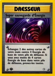 Carte Pokemon Super sauvegarde d'Énergie 89/111 Neo Genesis