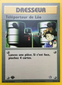 Carte Pokemon Téléporteur de Léo 91/111 Neo Genesis