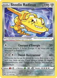 Carte Pokemon Steelix Radieux 124/196 Origine Perdue