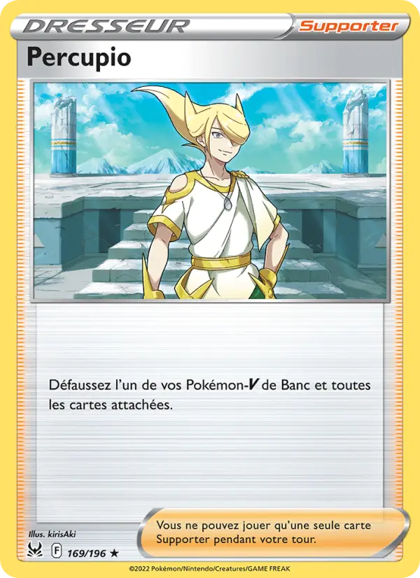 Scan HD carte Pokémon Percupio 169/196 — Origine Perdue