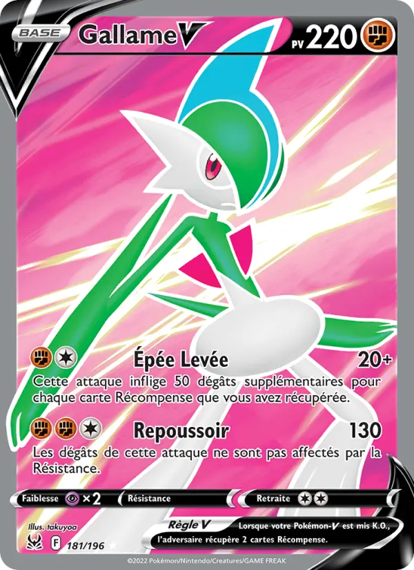 Scan HD carte Pokémon Gallame V 181/196 — Origine Perdue